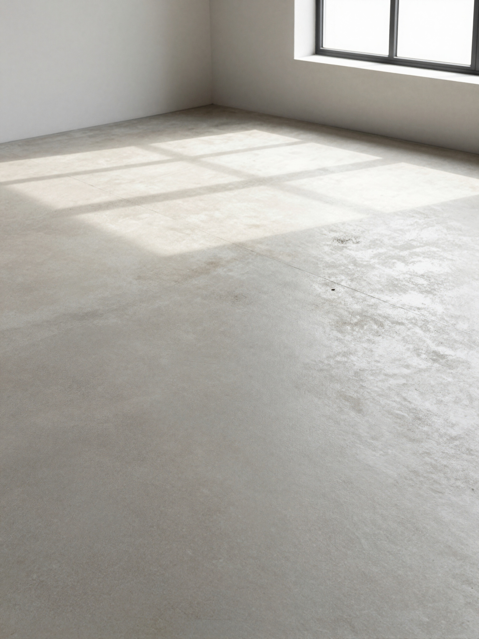 Illustrative concrete finish in a neutral interior